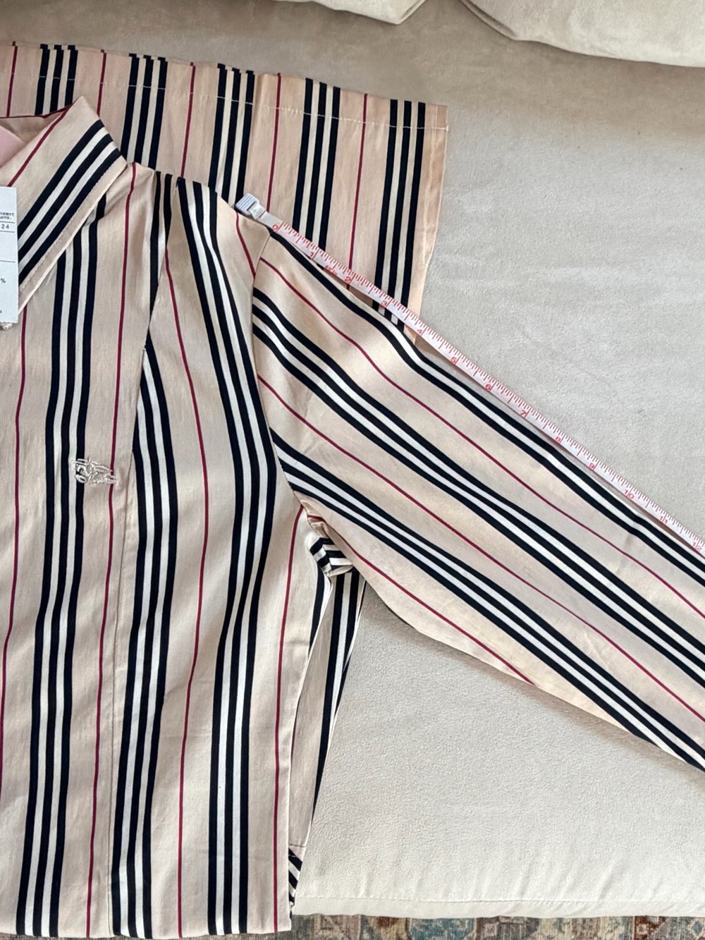NWT Burberry Shirt Dress in Nova Check Colors - Picture 10 of 12